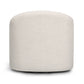 Thao Contract-Grade Basketweave Fabric Swivel Accent Chair - Cream