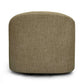 Thao Contract-Grade Basketweave Fabric Swivel Accent Chair - Green