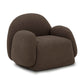 Marius Contract-Grade Boucle Accent Chair - Brown