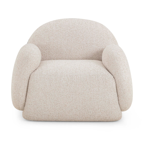 Marius Contract-Grade Boucle Accent Chair - Cream