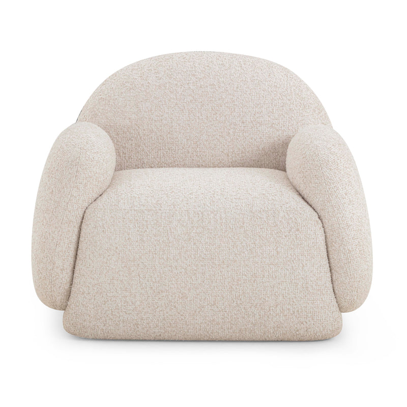 Marius Contract-Grade Boucle Accent Chair - Cream