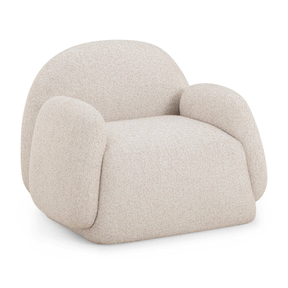 Marius Contract-Grade Boucle Accent Chair - Cream