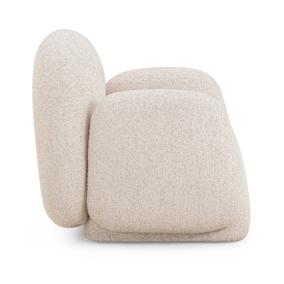 Marius Contract-Grade Boucle Accent Chair - Cream