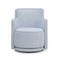 Passe Striped Linen Swivel Accent Chair - Blue Stripes