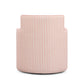 Passe Striped Linen Swivel Accent Chair - Pink Stripes