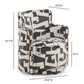 Passe Black Performance Jacquard Swivel Accent Chair