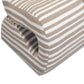 Senna Taupe Organic Stripes Contract-Grade Jacquard Fabric Accent Chair