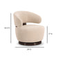 Austin Cream Performance Boucle Swivel Accent Chair