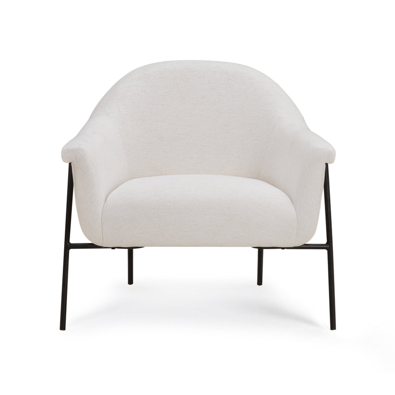 Lua Performance Chenille Accent Chair - Cream