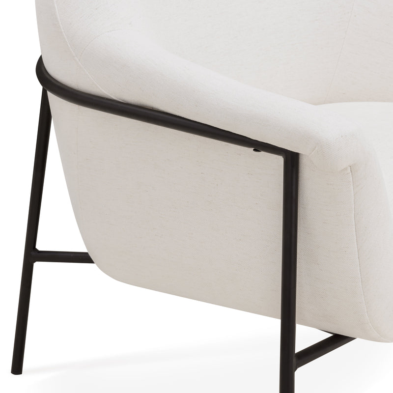 Lua Performance Chenille Accent Chair - Cream