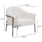 Lua Performance Chenille Accent Chair - Cream