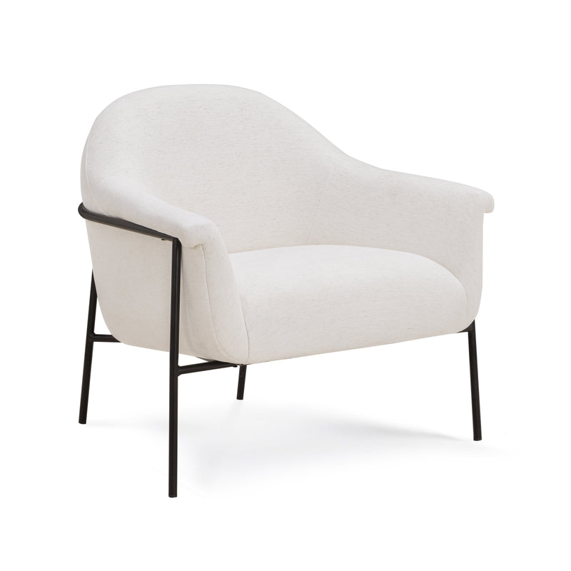 Lua Performance Chenille Accent Chair - Cream