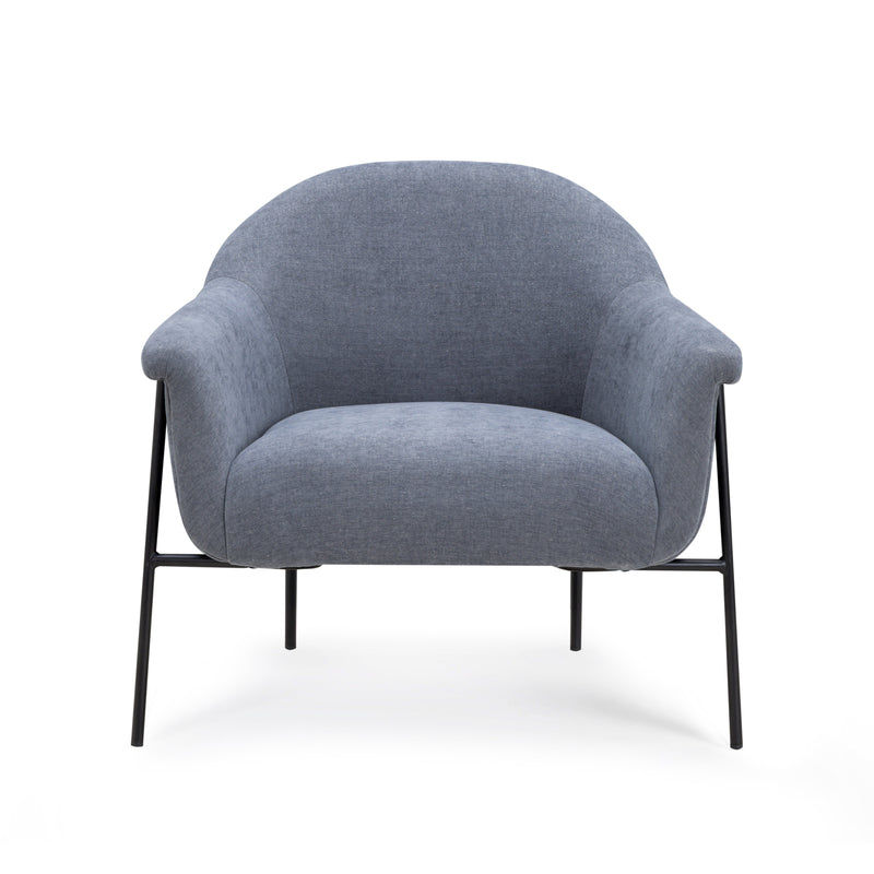 Lua Performance Chenille Accent Chair - Blue