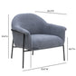 Lua Performance Chenille Accent Chair - Blue