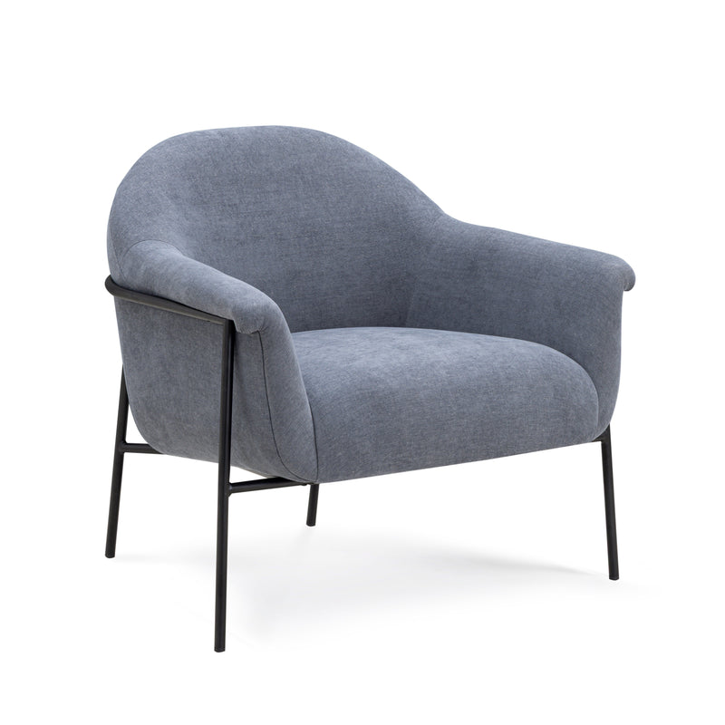Lua Performance Chenille Accent Chair - Blue