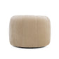 Jasmine Upcycled Contract-Grade Basketweave Fabric Swivel Accent Chair - Oat