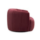 Jasmine Performance Velvet Swivel Accent Chair - Berry Red
