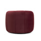Jasmine Performance Velvet Swivel Accent Chair - Berry Red