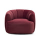 Jasmine Performance Velvet Swivel Accent Chair - Berry Red