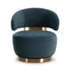 Austin Dark Teal Performance Velvet Swivel Accent Chair