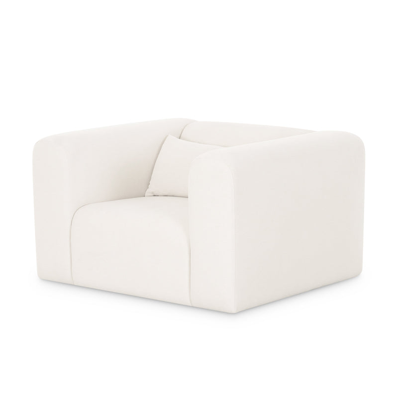 Tarra Cream Performance Chenille Accent Chair