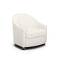 Cettie Performance Velvet Accent Chair - Cream
