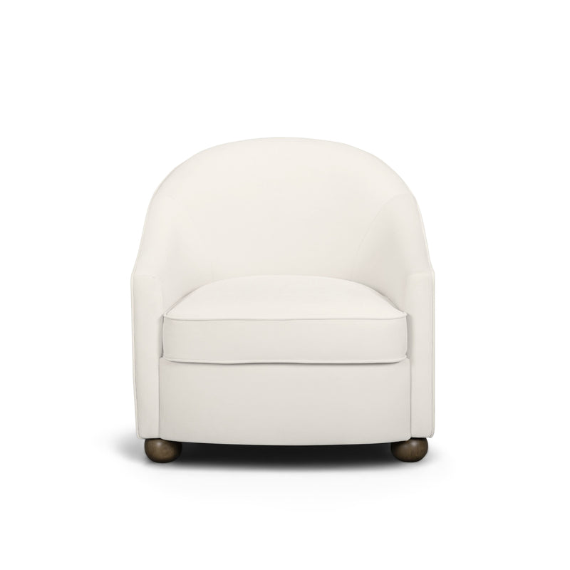 Cettie Performance Velvet Accent Chair - Cream