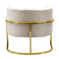 Magnolia Spotted Cream Chair with Gold