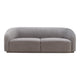 Yara Pleated Grey Velvet Sofa