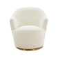 Skyla Cream Boucle Swivel Chair