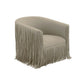 Shag Me Grey Performance Vegan Leather Swivel Chair