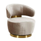 Austin Performance Fabric Swivel Accent Chair - Champagne