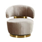 Austin Performance Fabric Swivel Accent Chair - Champagne
