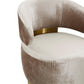 Austin Performance Fabric Swivel Accent Chair - Champagne