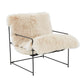 Kimi Natural Genuine Sheepskin Chair