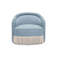 Pamela Faded Blue Recycled Fabric Tassel Lounge Chair