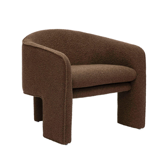 Marla Performance Boucle Accent Chair - Brown