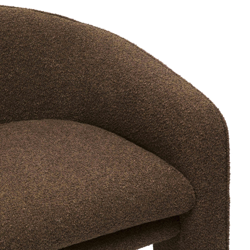 Marla Performance Boucle Accent Chair - Brown