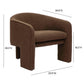 Marla Performance Boucle Accent Chair - Brown