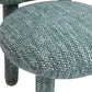 Manu Teal Nubby Performance Fabric Side Chair
