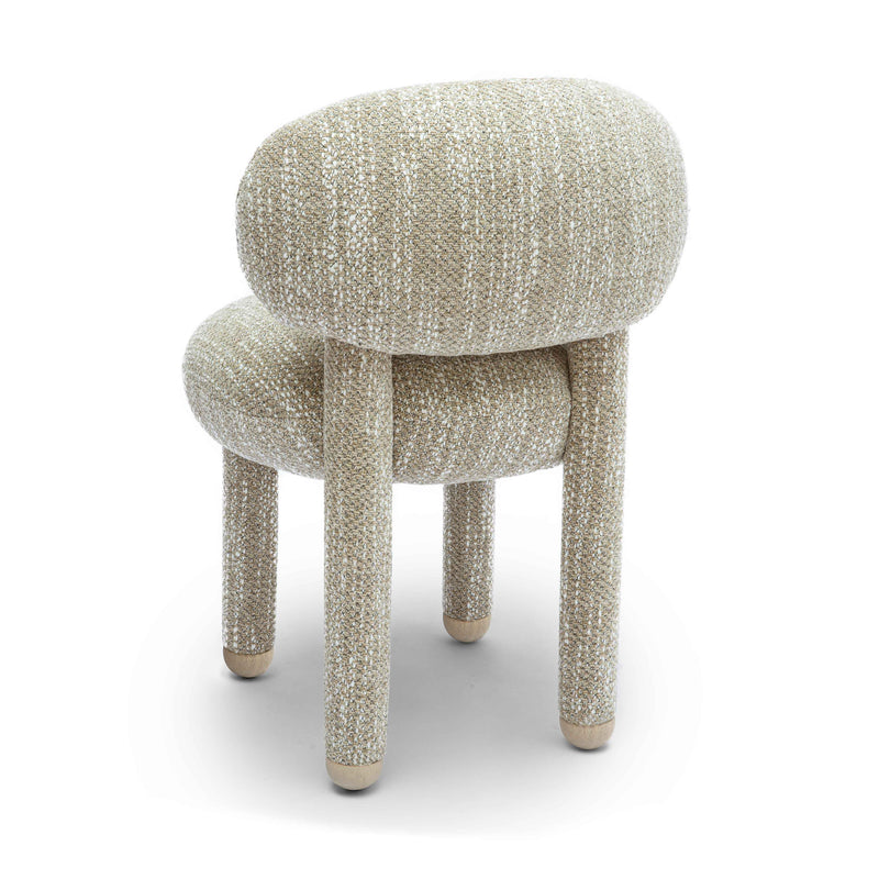Manu Nubby Performance Fabric Side Chair - Beige
