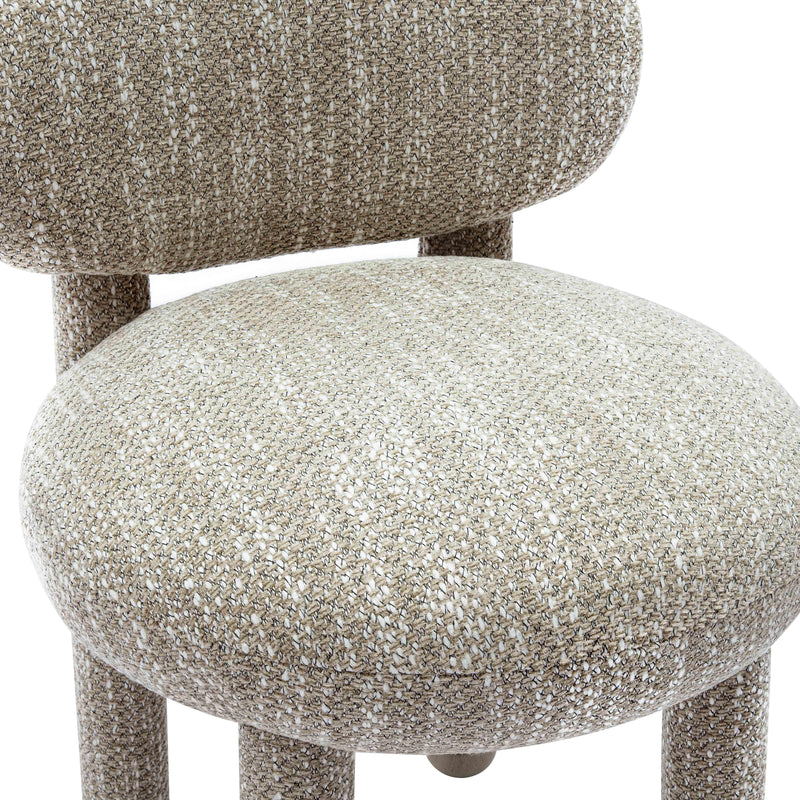 Manu Nubby Performance Fabric Side Chair - Beige