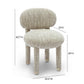Manu Nubby Performance Fabric Side Chair - Beige
