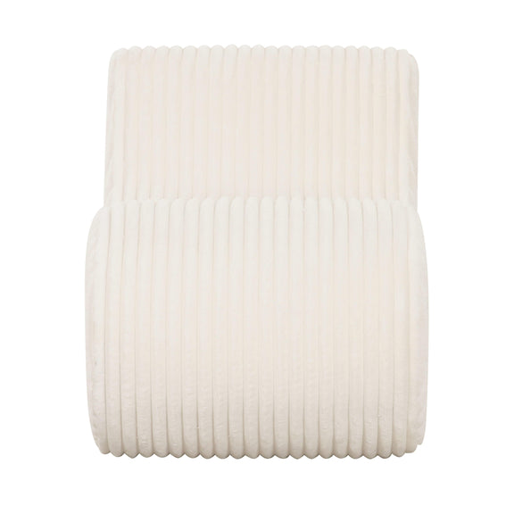 Senna Cream Oversized Corduroy Accent Chair