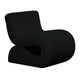 Senna Black Oversized Corduroy Accent Chair