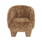 Kiki Dark Taupe Vegan Shearling Accent Chair