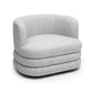 Astor Heavy Performance Boucle Swivel Hotel Lounge Chair - Light Grey