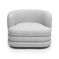 Astor Heavy Performance Boucle Swivel Hotel Lounge Chair - Light Grey