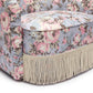 Pamela Spring Floral Print Tasseled Lounge Chair