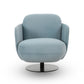 Solange Blue Shadow Velvet Swivel Chair